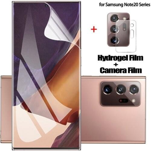 Full cover for Galaxy note 20 ultra Hydrogel Film+camera Samsung note20 ultra Screen protector Samsung note 20 ultra not glass