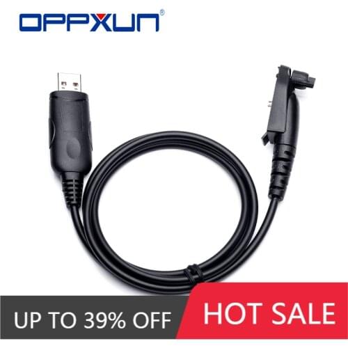 OPPXUN USB Programming Cable Accessories For Motorola GP328Plus GP338Plus GP644 GP688 GP344 GP388 EX500 EX560 XL Two-Way Radio