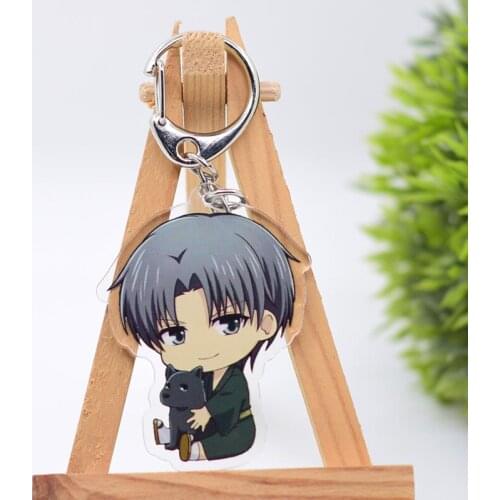 WL0964 Fruits Basket Keychain Acrylic Cartoon Keyring Accessories