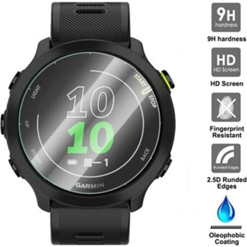 Tempered Glass Screen Protector Film For Garmin Forerunner 158 55 Smartwatch 9H LTE 2.5D Anti-scratch clear Protective Guard new