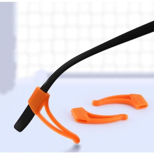 1 Pair Eyeglass Ear Hook Solid Color Silicone Grip Holder Soft Anti Slip Eye glasses Grip Non-Slip Eyewear Accessories