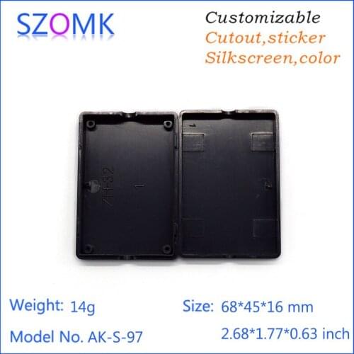 5 pcs, 68*45*16mm szomk diy plastic small electrical caninet distribution enclosure project housing plastic case pcb enclosure