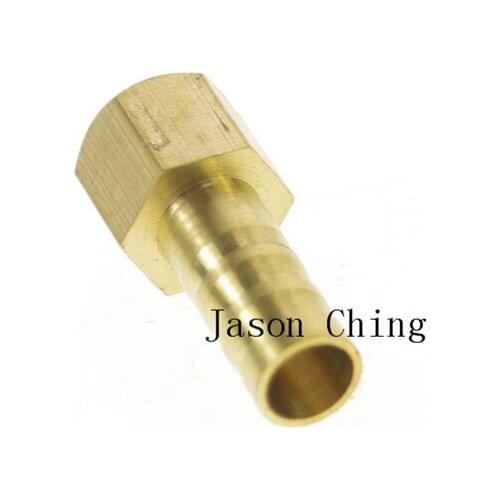 5pcs 1/8" BSPP Conection Female-8mm barbeded Hose Brass Pipe Adapter Connector