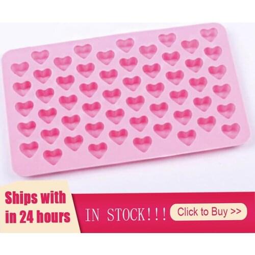 55 Mini Heart Silicone Cake Chocolate Cookies Baking Mould Mold Tray Cake Silicone Mold Chocolate Cookies Baking Mould Brand