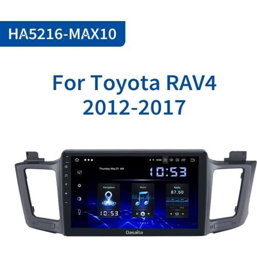 Dasaita 1 Din Android 10.0 Multimedia 10.2" IPS Car Radio for Toyota RAV4 2014 2015 2016 USB 4GB RAM MAX10 GPS Bluetooth 64GB