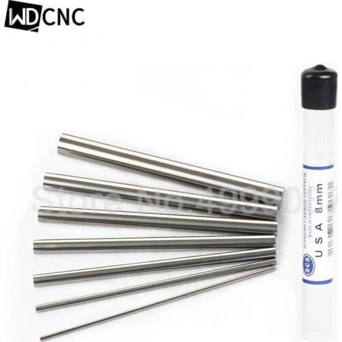 Free shipping 10pcs 2-7mm Tungsten Rod Hardness Tensile Tungsten Solid Carbide Bar