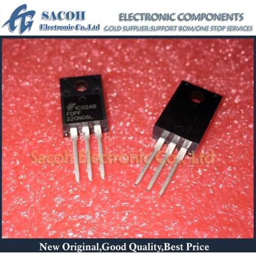 Free Shipping 10Pcs FDPF320N06L FDPF320N06 320N06L 320N06 TO-220F 21A 60V Power MOSFET Transistor