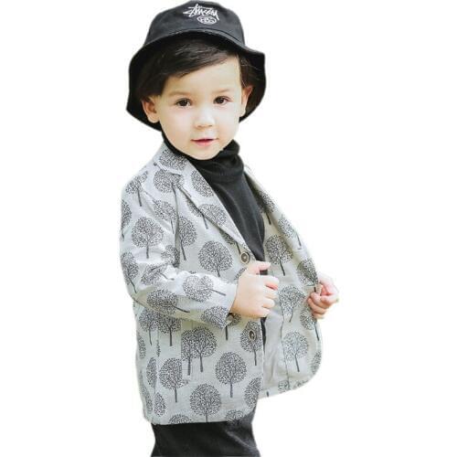 Retro boy blazer coat elegant gentleman style dot coat jacket for 1-6years boys little kids children outerwear tops
