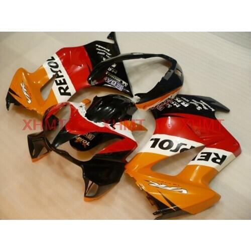 For VFR800 2002 - 2013 Body Kits for Honda VFR800 08 09 Abs Fairing VFR800 04 05 repsol Full Body Kits