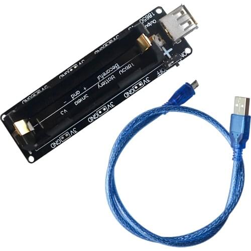 ESP32 ESP32S For Wemos For Raspberry Pi 18650 Battery Charge Shield Board V3 Micro USB Port Type-A USB 0.5A For Arduino Charge