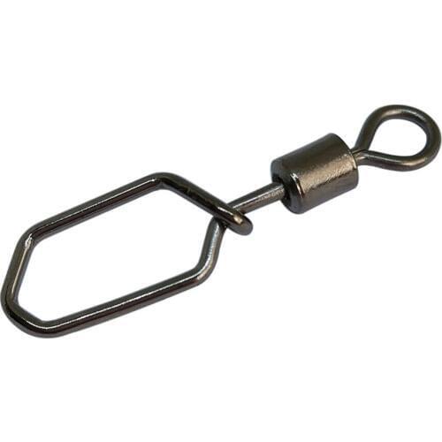 INFOF 500/1000-pieces Swivels Fishing Swivel Snap Hook #10-#1/0 Stainless Steel Carp Fishing Connector Pesca Rolling Swivels