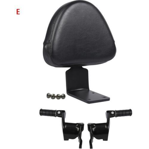 Motorcycle Rear Backrest Black Seat Sissy Passenger Foot Pegs For Victory High-Ball Vegas Boardwalk Kingpin Gunner Judge