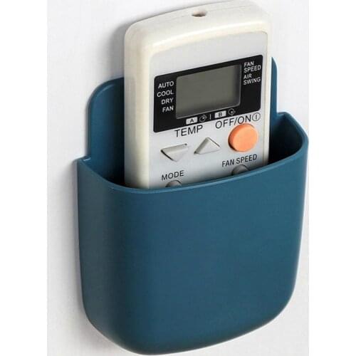 Wall Mounted Storage Box Remote Control Storage Organizer Case for Air Conditioner TV Mobile Phone Plug Holder Stand LBE