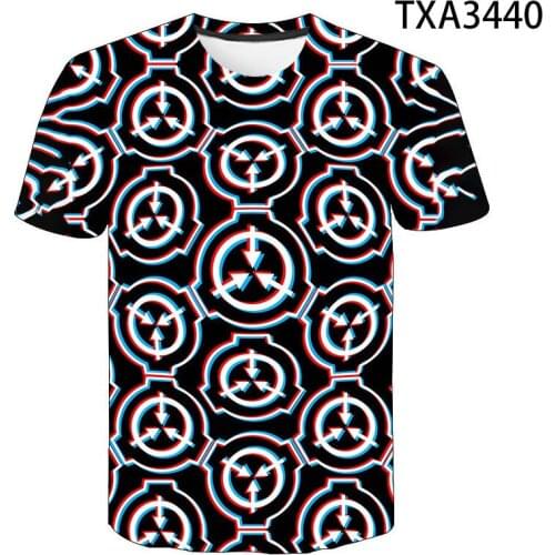 2020 New Summer SCP 3D T shirt Men Women Children Casual Fashion Streetwear Boy Girl Kids Printed T-shirt Cool Tops Tee