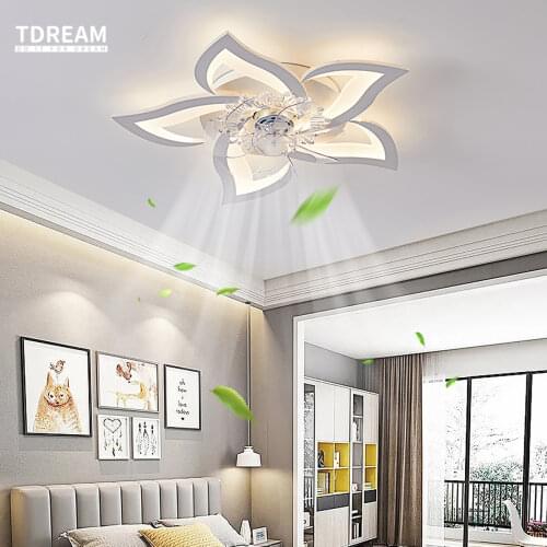 Nordic Ceiling Fans with Lights Remote Control Indoor Lighting for Living Room Bedroom Home Decor LED High Brightness Fan Lamp