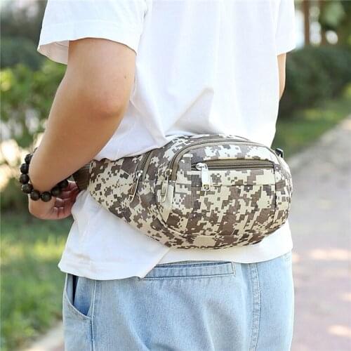 2021 New Canmouflage Waist Packs Mens Fashion Oxford Chest Bag Women Fanny Pack Outdoor Travel Phone Bag Unisex Shoulder Bag