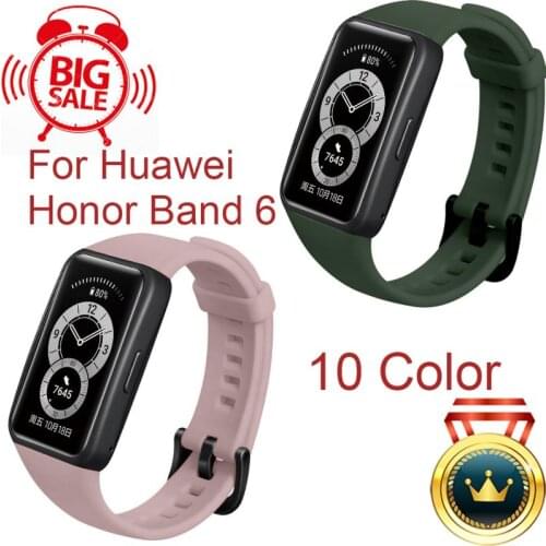 For Huawei Honor Band 6 Smart Watch Soft Silicone Watch Strap For Huawei Honor Band6 Replacement Colorful Wristband