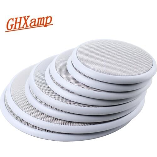 Speaker Grille Ceiling Speaker Cover Car Modification Mesh 4 Inch 5 Inch 6.5 Inch 8 Inch All White 2pcs