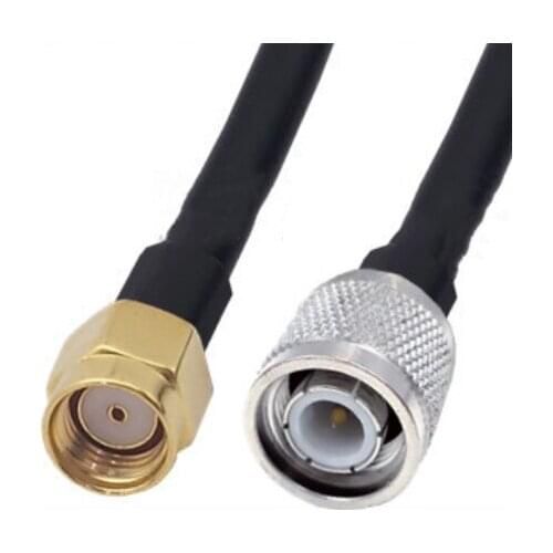 RP-SMA Male To TNC Male connector 5D-FB 50-5 Coaxial RF Adapter Jumper Cable 50ohm