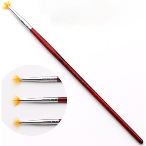 Manicure Fan-shaped Pen Shaking Chalk Gradient Painting Pen Fan-dyed Pen Drawing Pen Single Soft Furry Pastel Drawing Pen