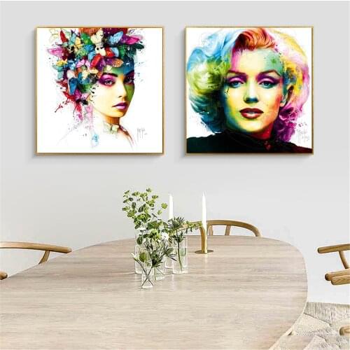 Girls Sexy Women Canvas Decor Aigle Royal Patrice Murciano Pop Art Indian Queen Modern Minimalist Skull Panda Frog Tiger Lip Zen