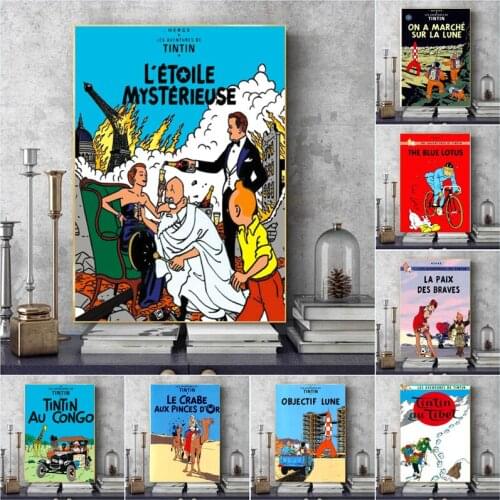 Modern Creativity Adventure Comic Cartoon Vintage Classic Posters Canvas Paintings Art Wall Sticker Bar Home Room Artwork Decor