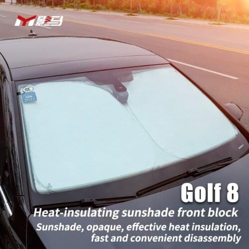 For Volkswagen Golf 8 special sun shading modified car interior decoration products front windshield heat insulation curtain