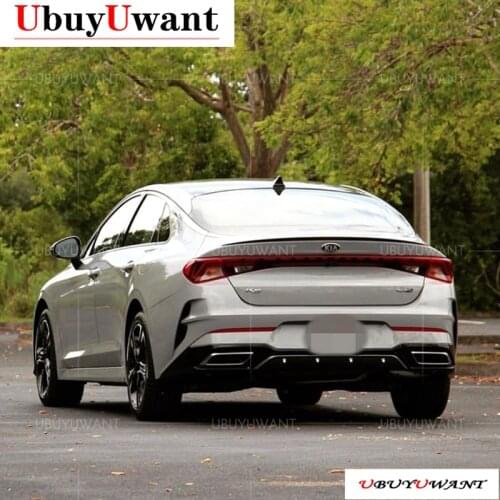 UBUYUWANT For Kia Optima K5 GT 2020 2021 Spoiler ABS Plastic Gloosy Black Rear Trunk Boot Lip Spoiler Car Tail Wing Decoration