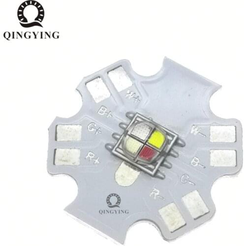 5pcs-50pcs 10W High Power LED Chip RGBW XML XM-L SMD5050 4 Chips With 20mm White PCB For Replace Cree Stage Lighting