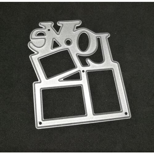 Love frame Metal Cutting Dies Stencils for DIY Scrapbooking photo album Decorative Embossing DIY Paper Cards