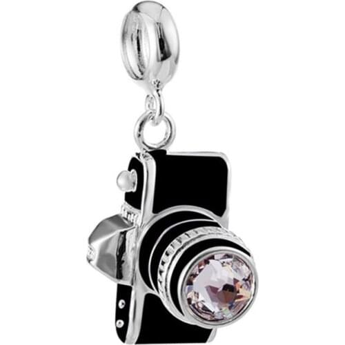 New 925 Sterling Silver Camera Pendant Dangle Charm Bead Fit Original Pandora Bracelet DIY Jewelry For Women