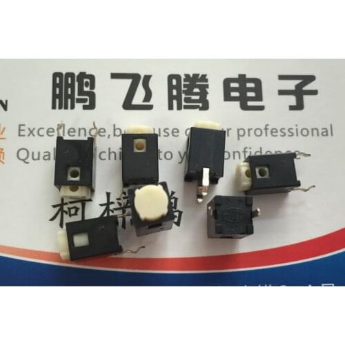 1PCS Japan ALPS SKEGAAE010 square silent touch switch 6*6*9.5 mute reset button micro-movement straight plug 2 feet