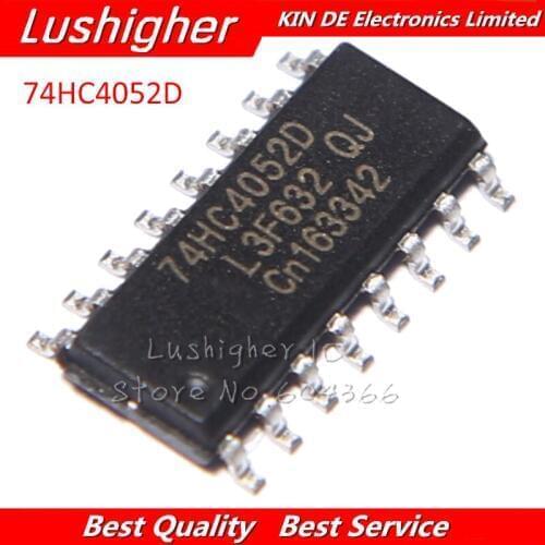 10PCS 74HC4052D SOP 74HC4052 SOP16 SN74HC4052D SMD IC New Original