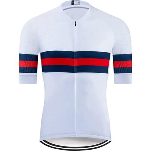 2021 New Rsantce 2022 Pro Team Summer Men Cycling Jersey Clothes Bicycle BIke Downhill Breathable Quick Dry Reflective Shirt Sh