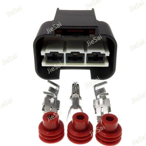 3 Pin Female Electrical Fan Socket Plug Harness Connector 1743271-2 For Hyundai Tucson Kia