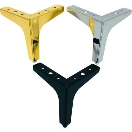 4pcs Height 10/13/15/17CM Modern Iron Metal Furniture Sofa Chair Legs Cupboard Table Bed legs with Screws Accessories