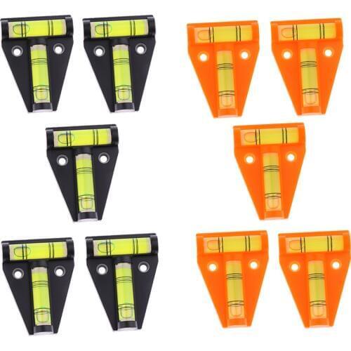 5 Pcs 2 Way T-Type Spirit Level for Professional Measuring Tool Black Caravans Fishing Baskets Outdoor Camping Hiking Equipment