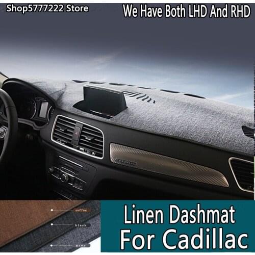 Car styling accessories Linen noslip dashmat dashboard cover For Cadillac ESCALADE SLS ATS XT4 XT5 XT6 CTS XTS SRX CT4 CT5 CT6