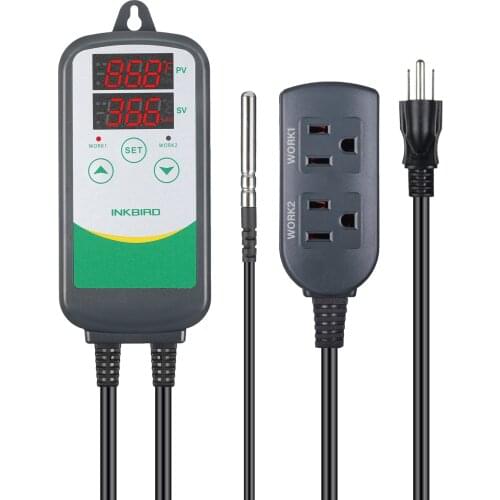 ITC-308 Digital Accurate Temperature Controller Heating&Cooling Reliable Thermostat Aquariums/Breeding/Hatching/Grilling/Oven