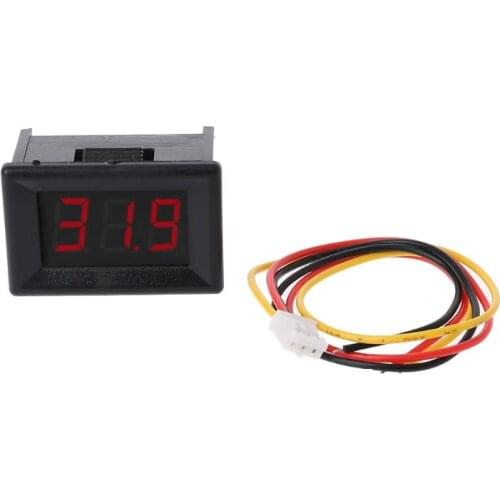 DC 0-100V 0.36" 3-digital Voltmeter LED Panel Voltage Meter For Car Motorcycle X6HF
