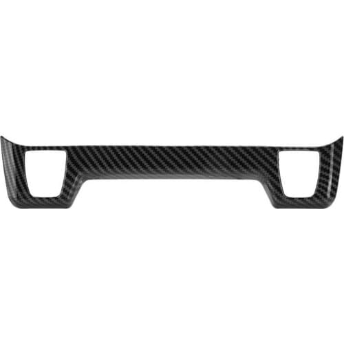 Car Central Control Panel Cover Air Conditioning Control Cap Glossy Carbon Fiber Style Replacement for Toyota RAV4 2019-2021