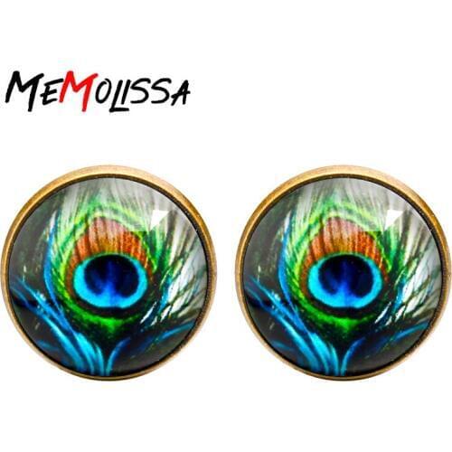 MeMolissa 3 Pairs 2018 Men Cufflinks high quality New Designs of Cuff Links Peacock Feather Luxury Mens jewelry Abotoadura
