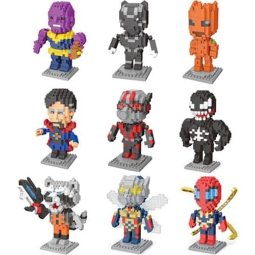 Micro-diamond small grain childrens toy movie character creative gift compatible with padded building blocks for birthday gifts