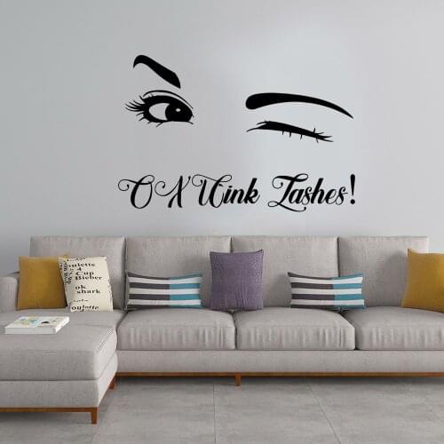 Beauty eyes Nursery Wall Stickers Vinyl Art Decals For Living Room Kids Room Mural Custom