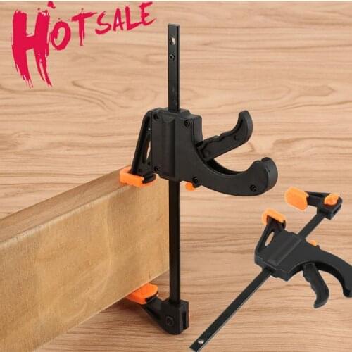 Spreader Work Bar Clamp F Clamp Gadget Tool DIY Hand Speed Squeeze Quick Ratchet Release Clip Kit 4 Inch Wood Working