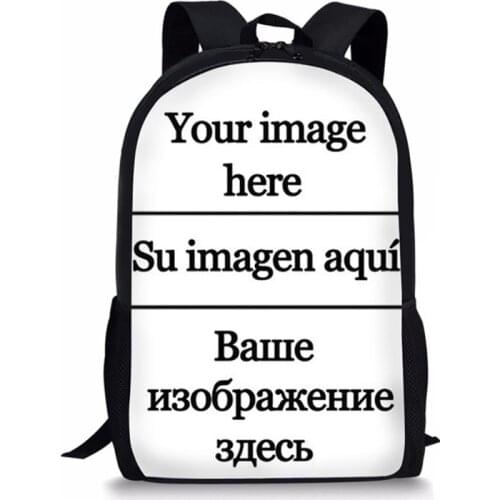Nopersonality Customized Printed School Bags for College Students Teenager Boys Girls School Book Bags Kids Backpack/Bookpack