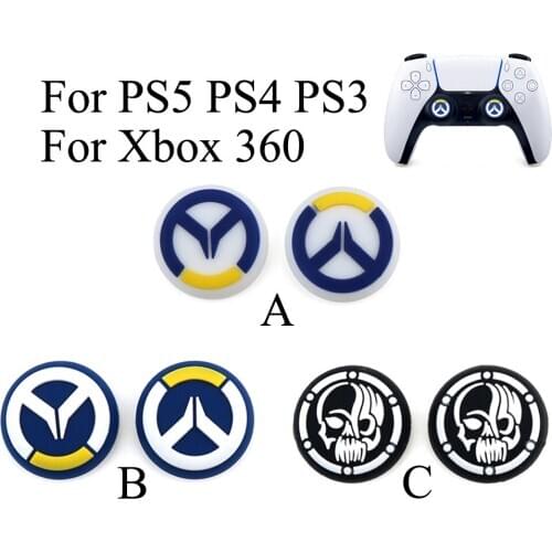 Silicone Thumb Stick Grip Cap Thumbstick Joystick Cover Case For Sony Dualshock 5/4/3 PS5 PS4 PS3 Xbox 360 Switch Pro Controller