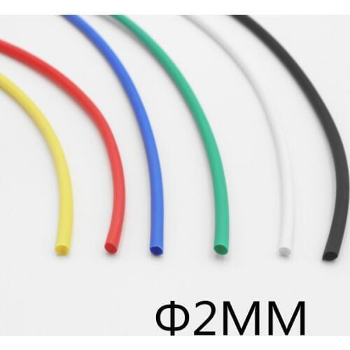 1Meter/lot) 2MM Inner Diameter White color Heat Shrinkable Tube / Heat Shrink Tubing cable sleeves