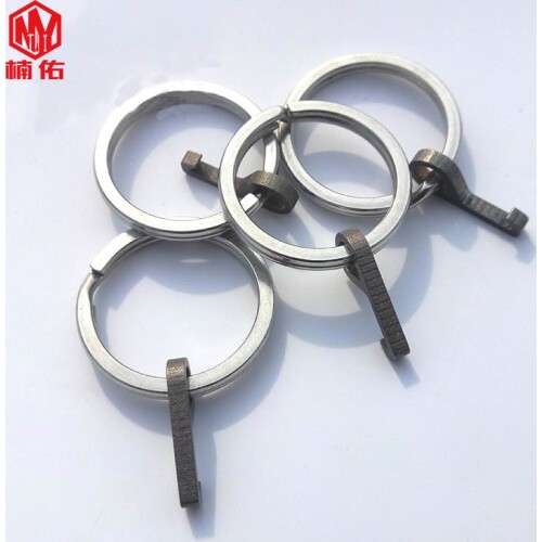 1PC EDC Tool Mini Titanium Alloy Bottle Opener Corkscrew Mini Hook Portable Keychain Tool Pendant