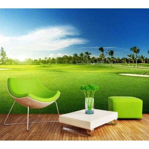 Wellyu Custom wallpaper 3d photo murals golf grass landscape wall paper papel de parede living room sofa background wall paper